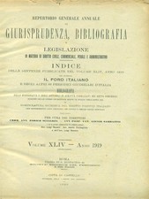 IL FORO ITALIANO REPERTORIO