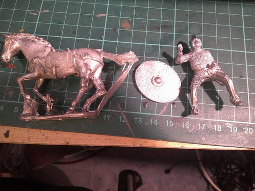 Cavaliere tardo romano 54mm - -,