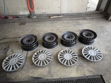 SET 4 CERCHI IN FERRO R16 PER FIESTA 2018 COPRICERCHI  ANCHE DAL 2010 I