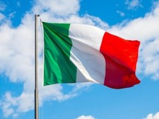 Bandiera Nazionale Italiana Tricolore campionato europeo di calcio Italia Italy