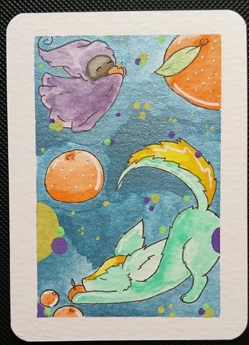 Carta artistica aceo originale - carta,