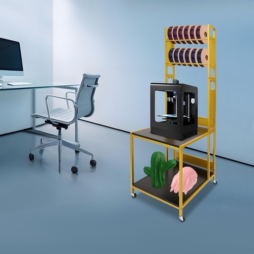 Supporto stampante tavolo - supporto, 3d