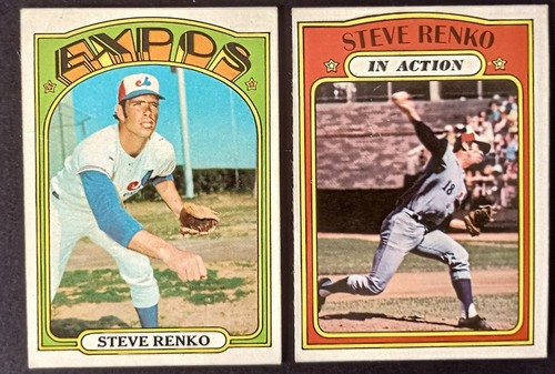 1972 topps expos steve - 1972, renko