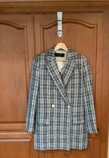 Giacca lunga Zara a quadri