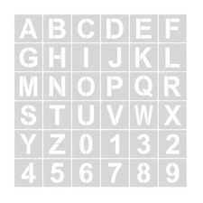 Dtoterul Stencil per Lettere Dell'alfabeto 36 Pezzi Stencil con Numeri e L