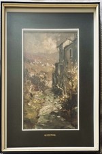 Arturo Bonanomi. Olio su tela 60x40cm con cornice.