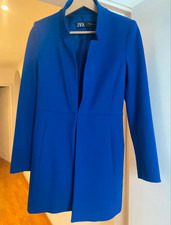 Zara Electric Blue Mid length coat XS
