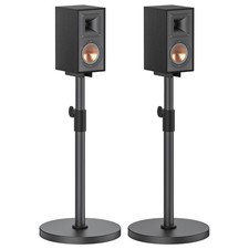 Height Adjustable Bookshelf Speaker Stands Pair for Klipsch Speaker Stands fo...