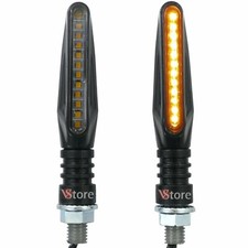 2 Lampade Frecce Moto 12 Led Luce Indicatori Direzione Segnale Ambra Arancio