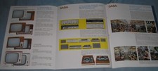 SABA TV TELEVISORI HI-FI STEREO REGISTRATORE CATALOGO BROCHURE PIEGHEVOLE 1968