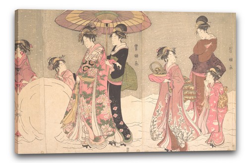Tela cornice utagawa toyokuni - tela/cornice,