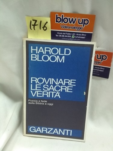 Harold bloom rovinare - -, le