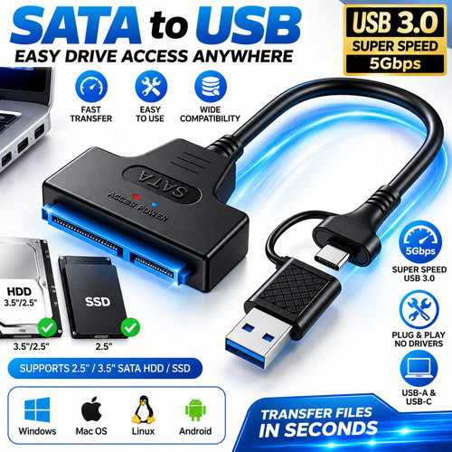 Adattatore sata usb hdd - 3.0,
