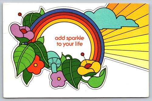 Cartolina groovy rainbow - cartolina,