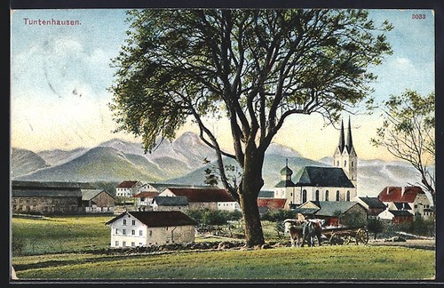Cartolina tuntenhausen vista - cartolina, tuntenhausen,