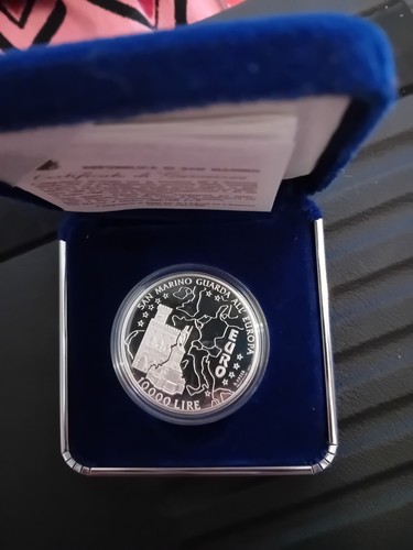Monete argento 10000 - 10000, lire