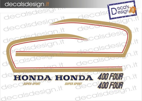 Adesivi moto honda four - honda, 400