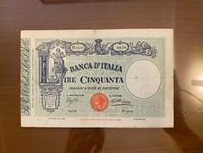 BANCONOTA LIRE 50 MATRICE FASCIO 2 3 1931 MB+ MB/BB SABAUDA