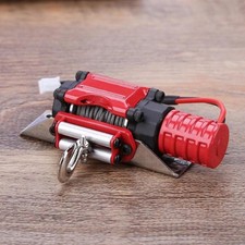 Verricello Automatico Cablato In Acciaio Per 1/10 RC Axial SCX10 D90 D110 TRX-4