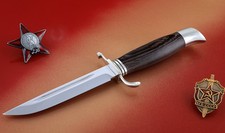 Coltello finlandese NKVD acciaio 95X18 manico wengé cupronichel