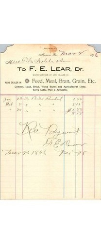 1896 lear feed building - 1896, fe