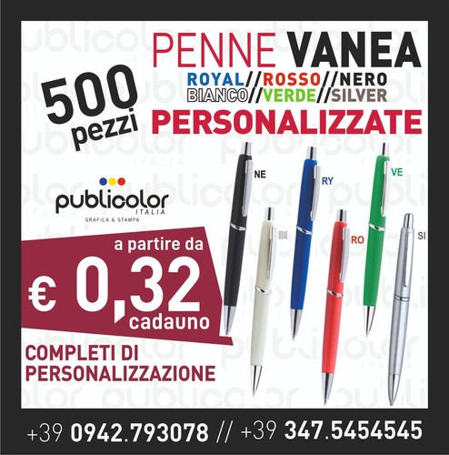 500 penne vanea personalizzate - vanea,