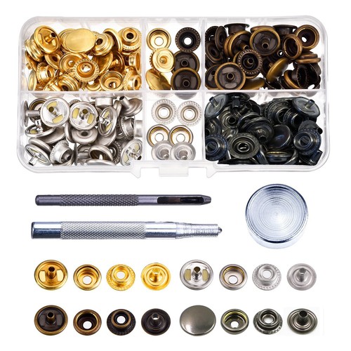 200pcs bottoni automatici - bottoni, set