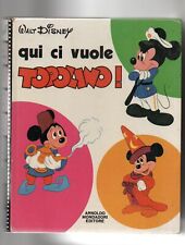 CARTONATO QUI CI VUOLE TOPOLINO - W. DISNEY - MONDADORI - 1971 - libro illust...
