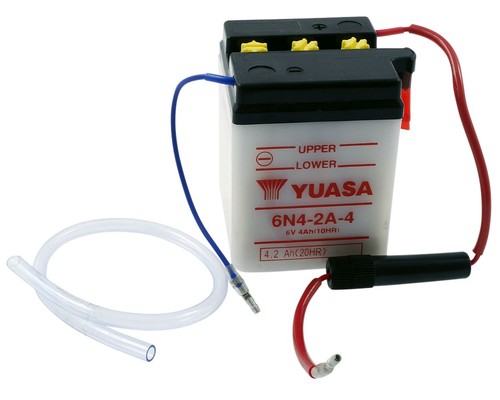 Batteria 4ah yuasa 6n4 2a4 - batteria, 6v