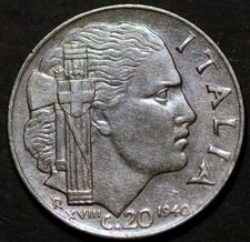 Italia 20 Centesimi 1940