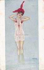 RAPHAEL KIRCHNER - La Baigneuse - Cartolina Marca L-E Imp.Leroy Parigi