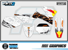 Kit Grafica Mid Range KTM LC4 640 Adesivi Decalcomanie Racing MX Supermoto Motocross