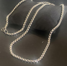 Collana acciaio uomo donna catena veneziana argento da 70 cm catenina in inox 