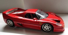 BURAGO-FERRARI F50 (1995) HARD-TOP-1/18-ROSSO-MADE IN ITALY-NON COMPLETA-USATO