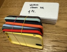 12 Cover Custodia Silicone Trasparente Apple iPhoneXR + 4 Vetrini Di Protezione