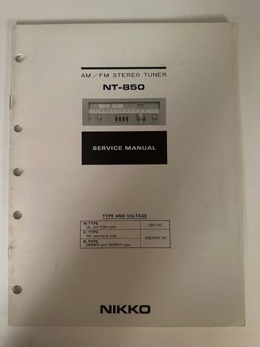 Nikko 850 sintonizzatore - nt-850,