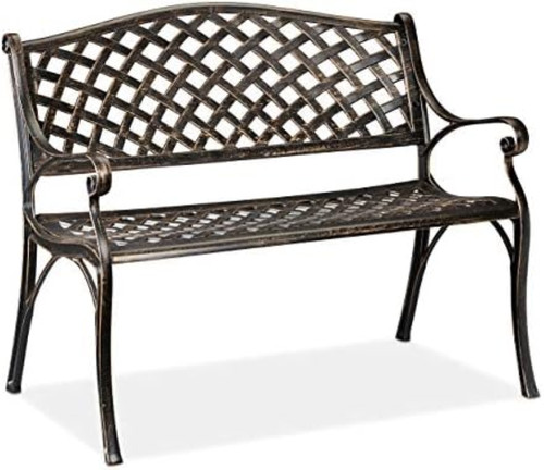 Relaxdays panca giardino e - giardino,