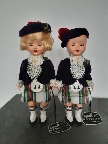 Bambole scozzesi vintage - bambole,