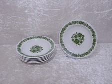 6 X Piatti Fondi DDR Kahla Porcellana Design Vite Decor - Vintage - 21.5 Cm