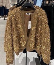 ZARA LIMITED MAGLIA ORO BLAZER
