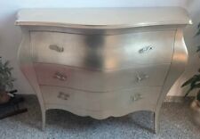 comó e 2 comodini marca Bontempi stile barocco color argento 