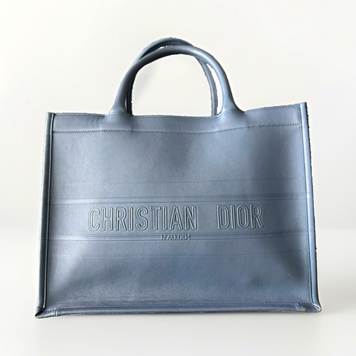 Dior blue leather book - leather,
