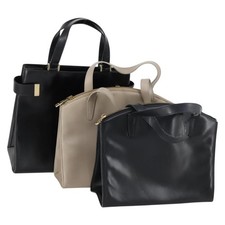 GUCCI Hand Bag Leather 3 Set