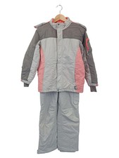VERTBAUDET tuta da sci bambini grigia cappuccio zip taglia 164 outdoor