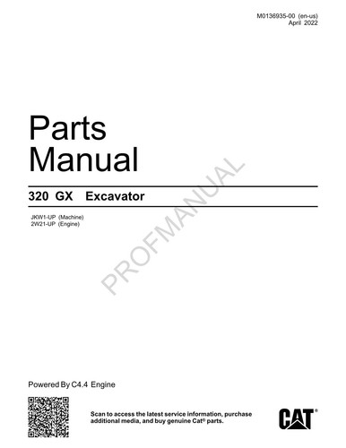 Catalogo ricambi escavatore