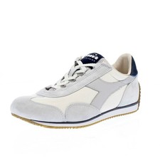 Diadora Heritage Equipe Canvas Stone Wash Bianco - Uomo Scarpe Sneakers Sportive