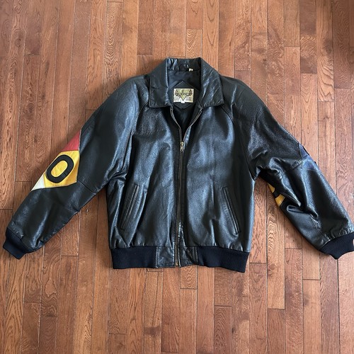 Giacca bomber pelle hip hop