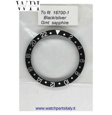 FIT ROLEX GMT MASTER 16760 16710 16700 INSERTO GHIERA NERA aftermarket