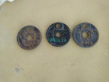 FIAT 508 (BALILLA) e FIAT 500 (TOPOLINO): TRE PIATTI PORTACEPPI FRENO