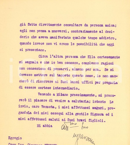 1931 genova ansaldo lettera - ansaldo,